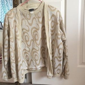 Vintage 80s Choice 2-Piece Cardigan Sweater Set